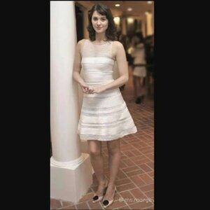 BCBGMaxAzria Bridal Mini Dress.  SZ 8